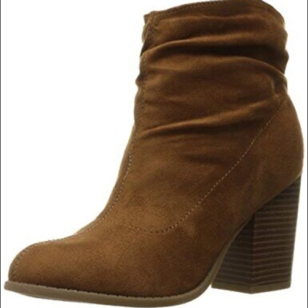 Indigo Rd. Brown Suede Ankle Booties “Obie” heeled boots women’s 7.5 like new - Picture 6 of 14